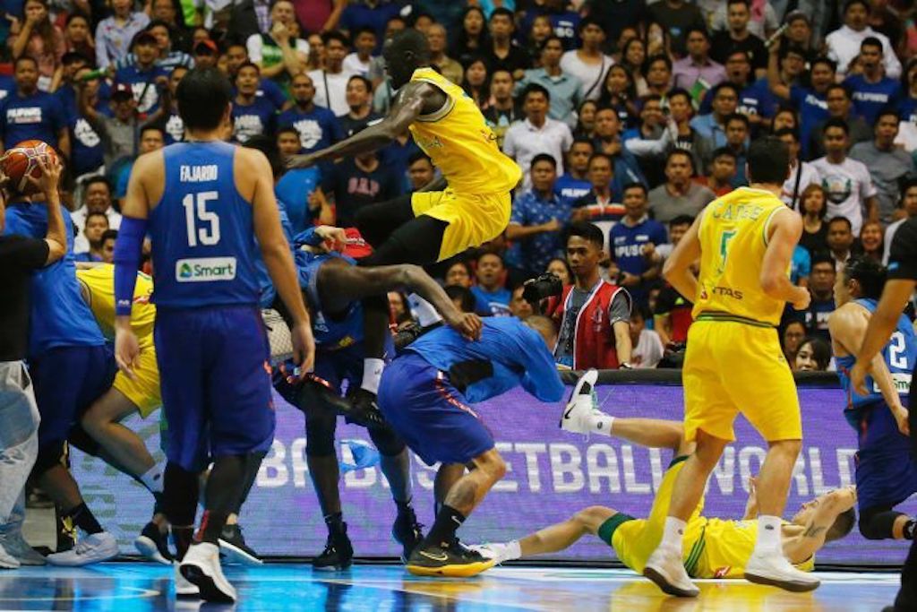 Australia & Phillippines Basketball Game Turns Into Brawl