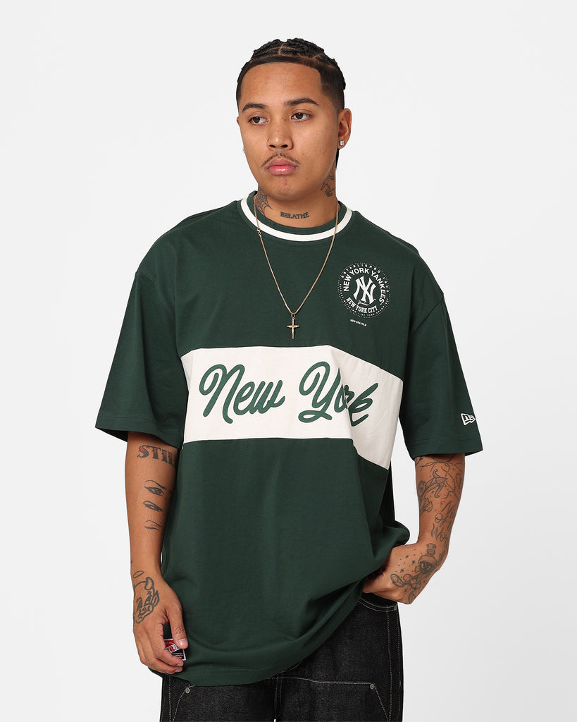 New Era New York Yankees Panel T-Shirt Dark Green | Culture Kings NZ