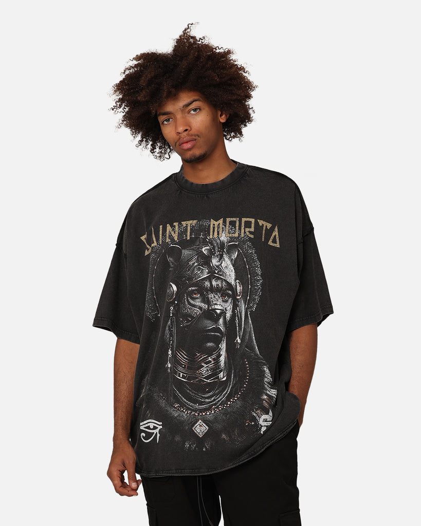 Saint Morta Shadow King T-Shirt Vintage Black | Culture Kings NZ