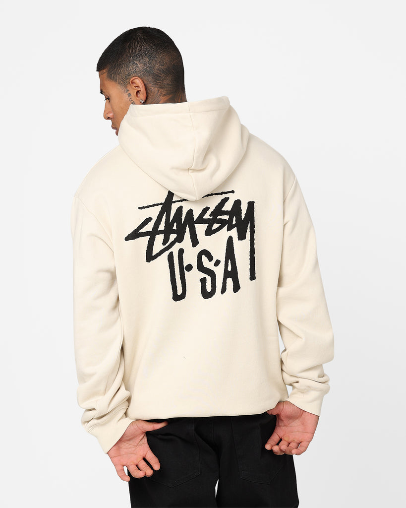 Stussy on sale cream hoodie