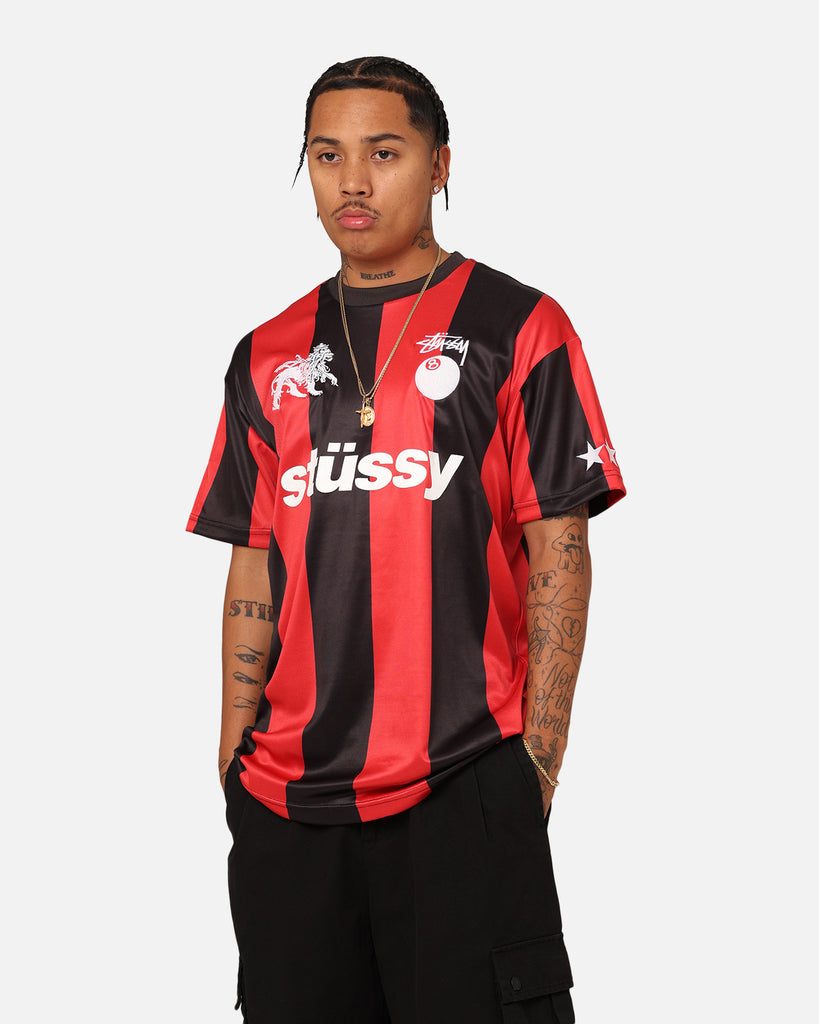 Stussy Football T-Shirt Black/Red | Culture Kings NZ