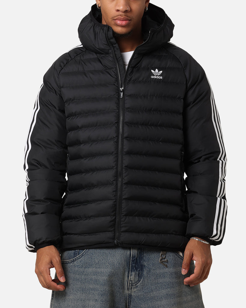 Adidas Padded Hooded Jacket Black White Culture Kings Nz