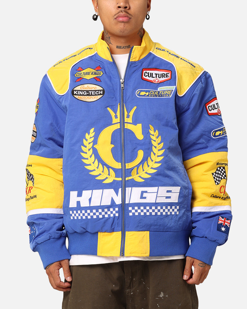 Culture Kings Melbourne Racing Jacket Blue/Yellow | Culture Kings NZ