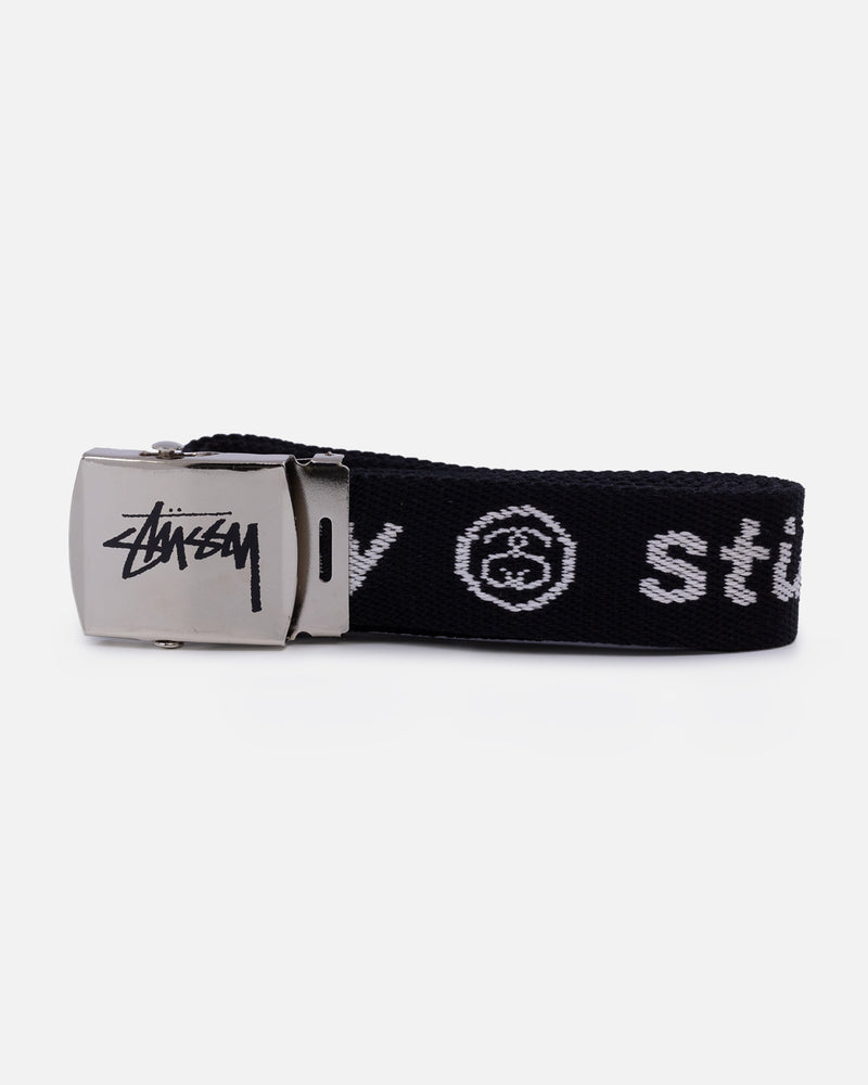 Stussy Stock Jacquard Belt Black | Culture Kings NZ