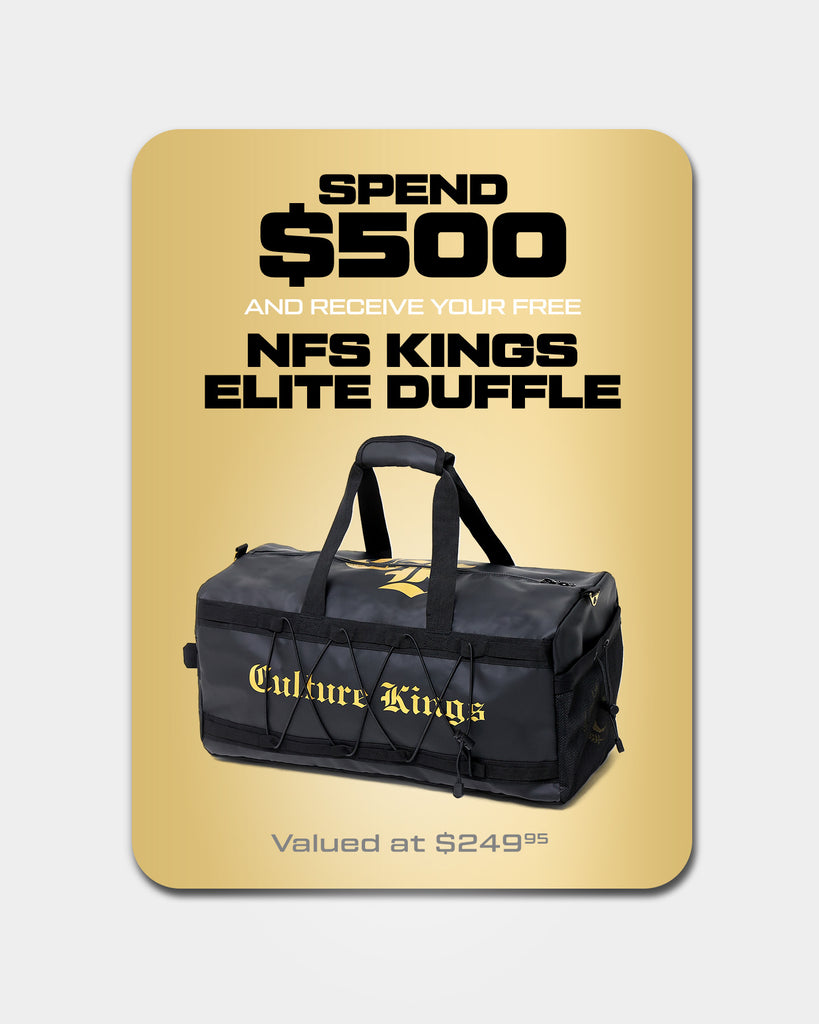 Culture Kings Kings Elite Duffle Bag Black Reflective Culture Kings NZ