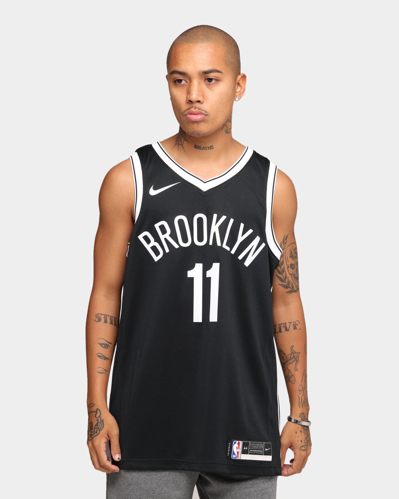 Nike Kyrie Irving #11 Brooklyn Nets Icon Swingman Jersey Black ...