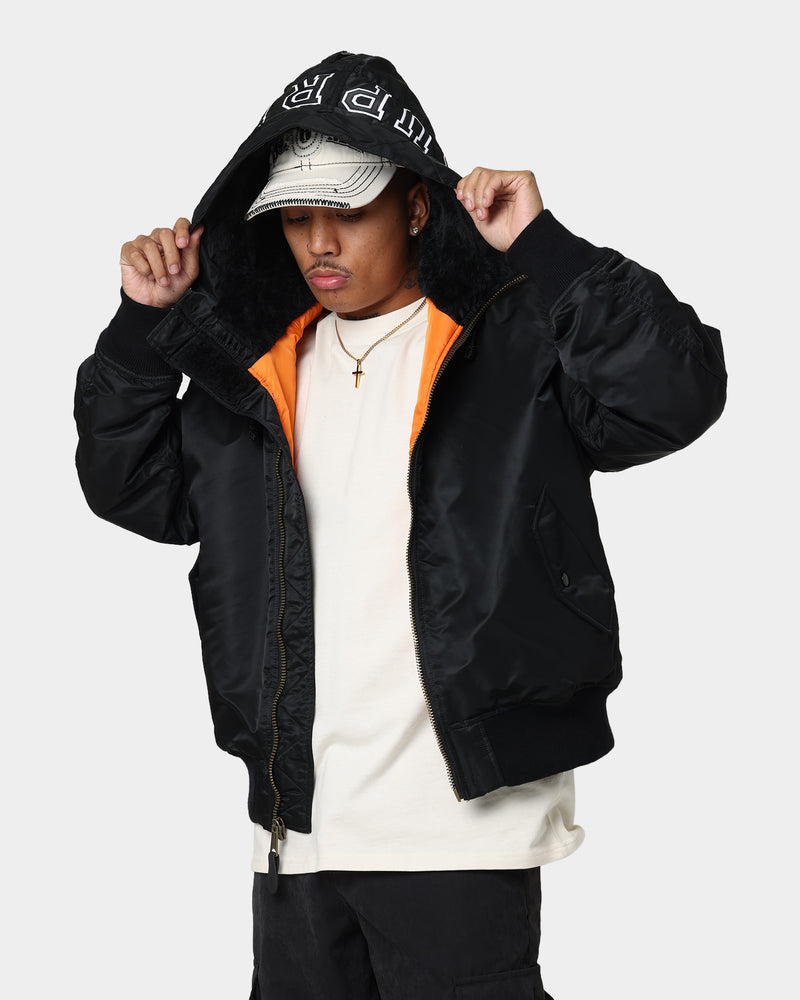 Supreme Hooded MA-1 Jacket Black | Culture Kings NZ