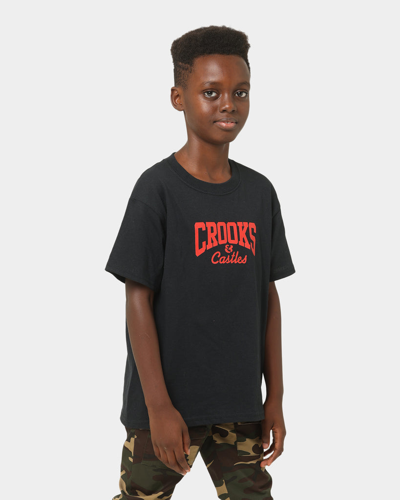 Crooks & Castles Kids' Can't Stop T-Shirt Black/Red/White | Culture ...