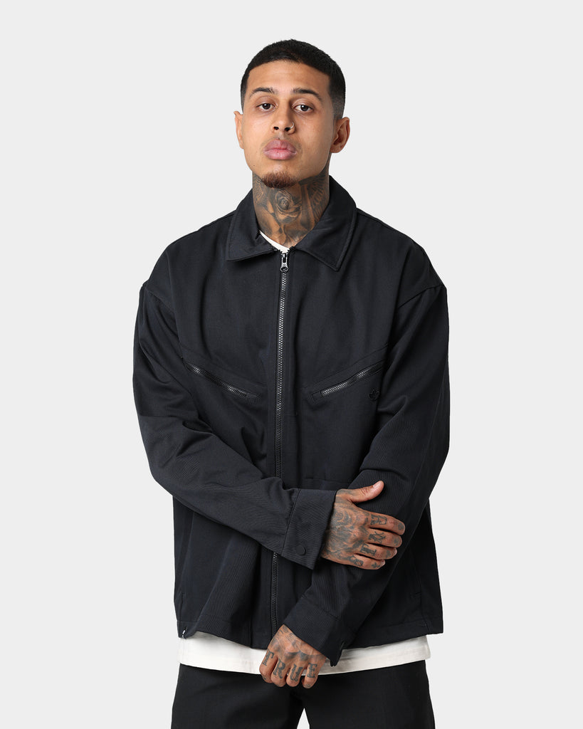 Adidas Trefoil Twill Blouson Jacket Black | Culture Kings NZ