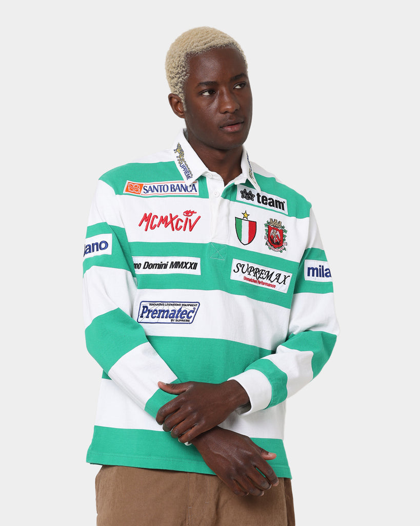 Supreme Stripe Rugby Jersey White