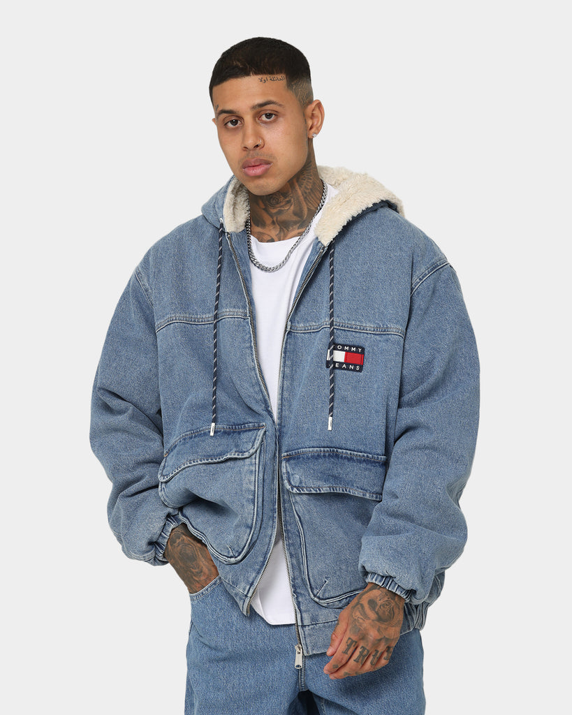 Tommy jeans hooded sherpa hot sale parka