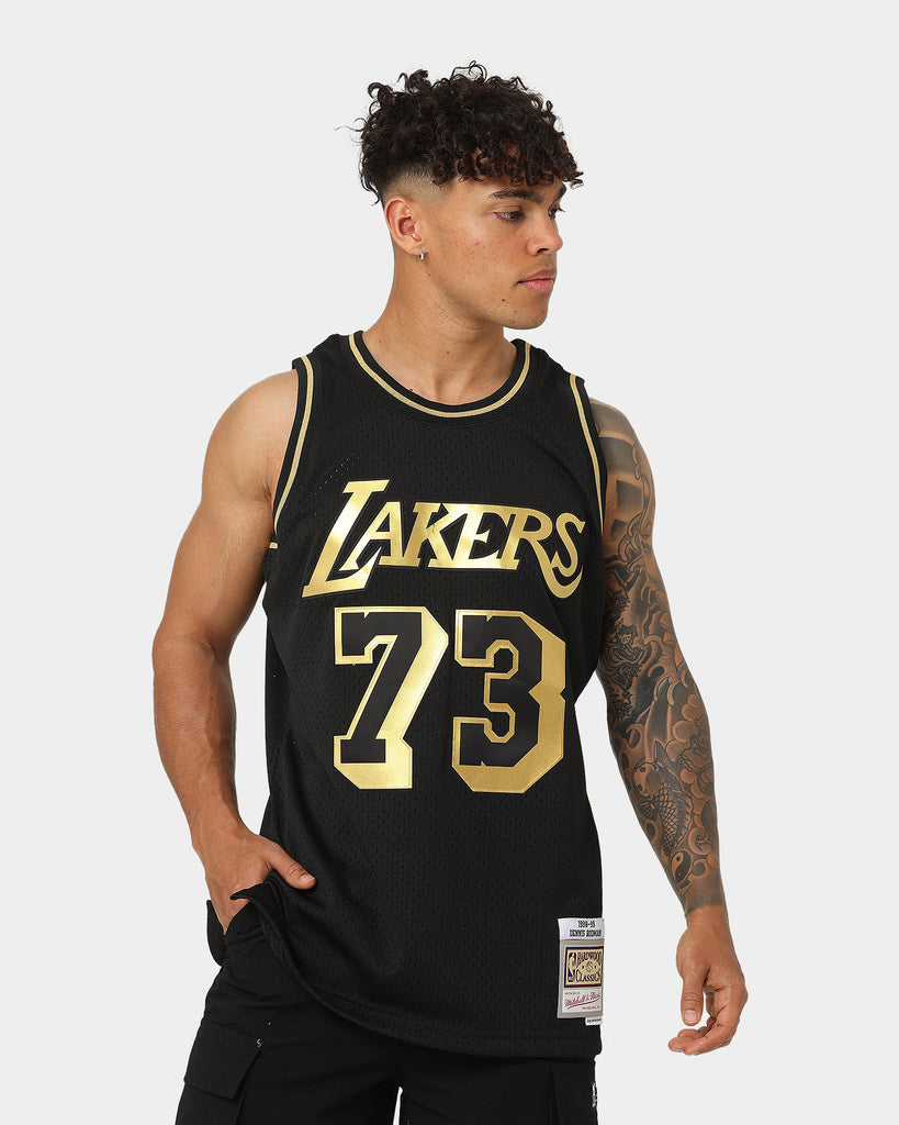 Black and gold store lakers jersey