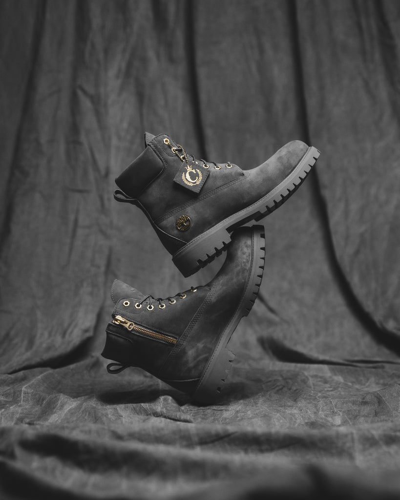 Mens black and on sale gold timberland boots