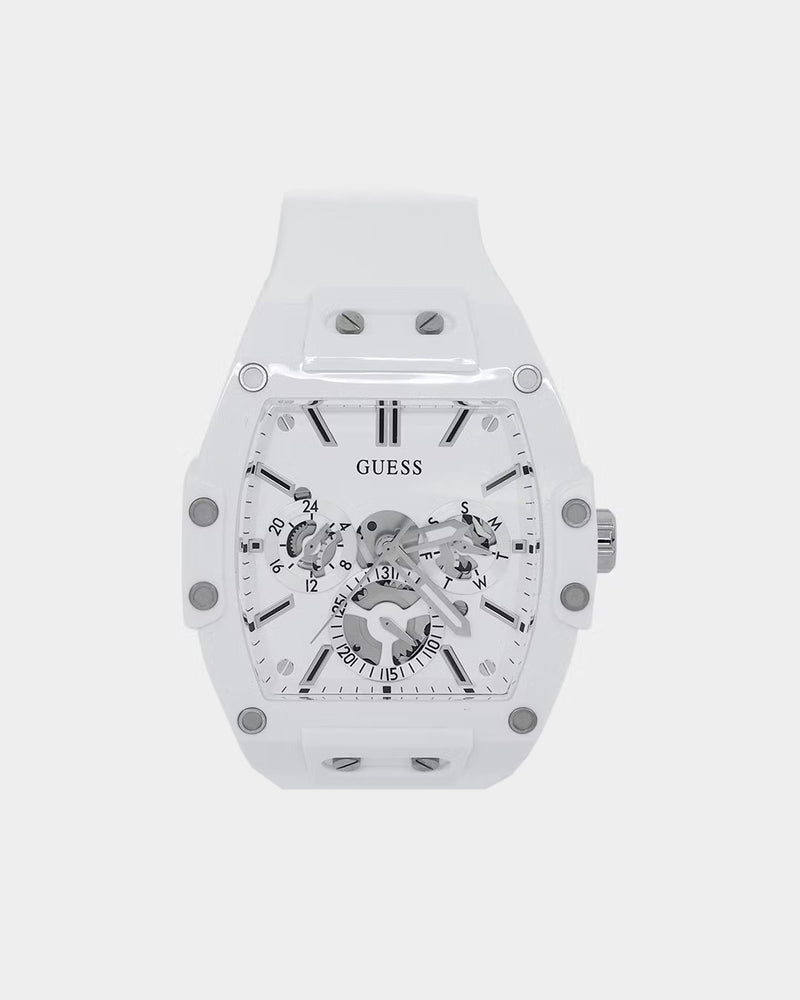 Guess white watch with clearance diamonds