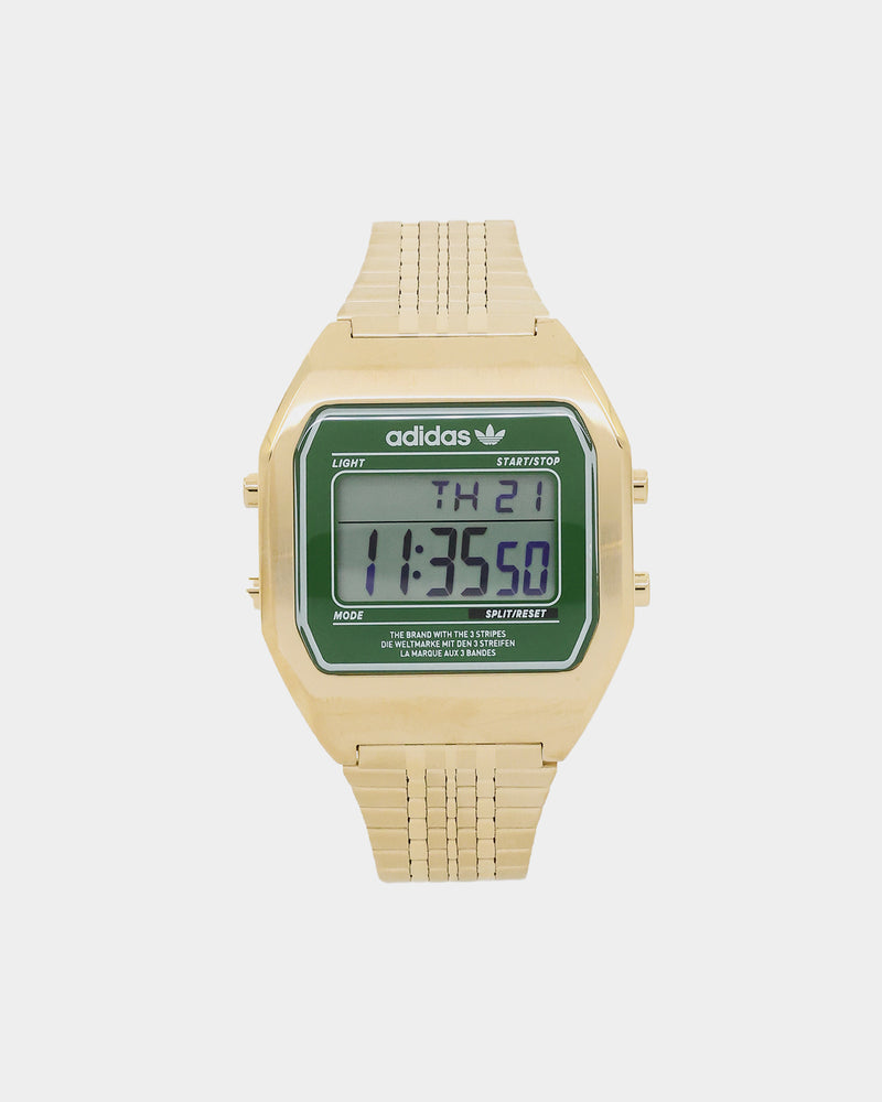 Adidas Digital Two 36MM Gold/Green | Culture Kings NZ