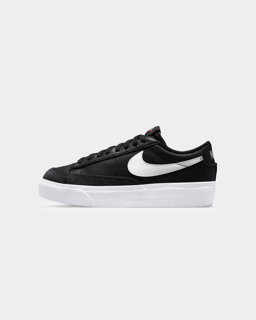 Nike Women's Blazer Low Platform Black White Black 