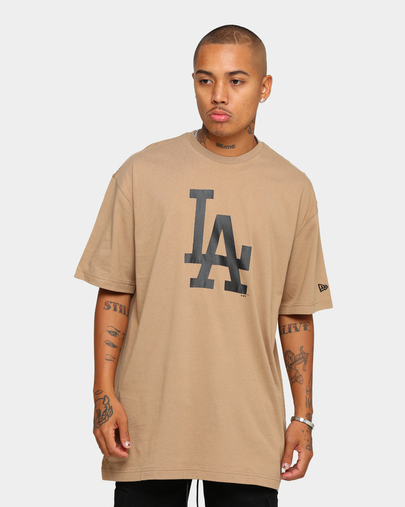 New Era Los Angeles Dodgers Oversized T-Shirt Khaki/Black | Culture ...