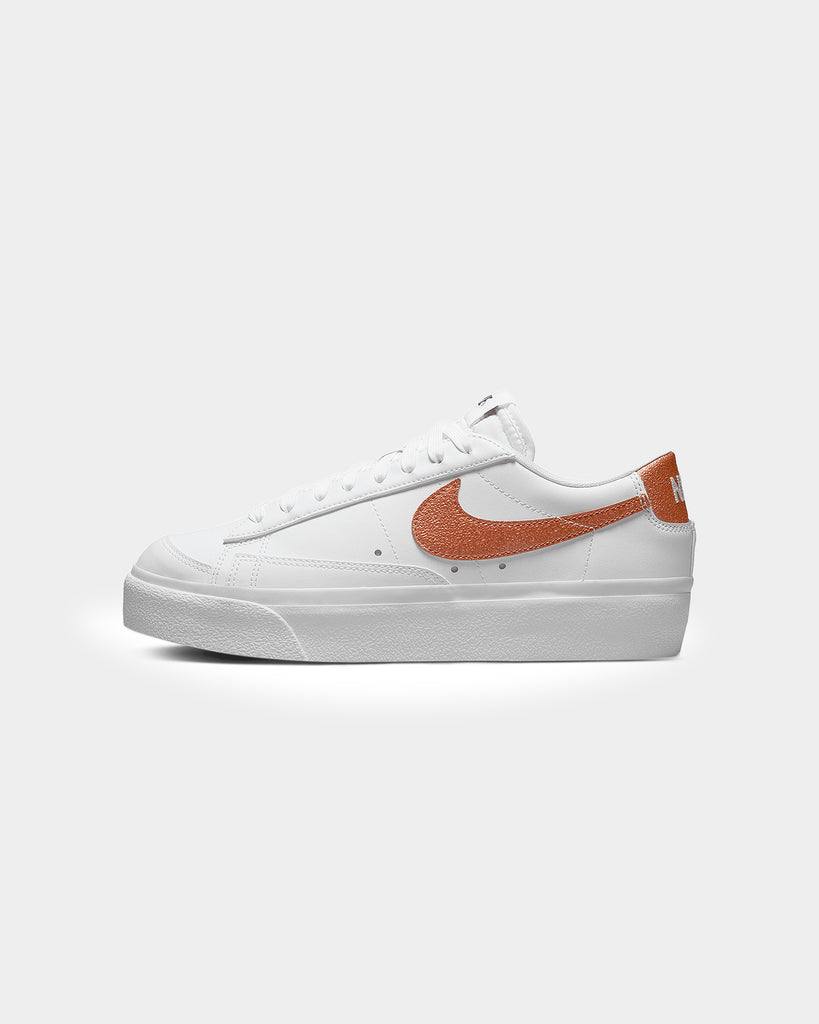 Nike Women's Blazer Low Platform White/Metallic | Culture Kings NZ