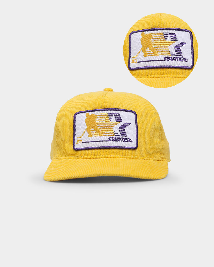 Starter Hockey Cord Classic Pinch Snapback Yellow | Culture Kings NZ