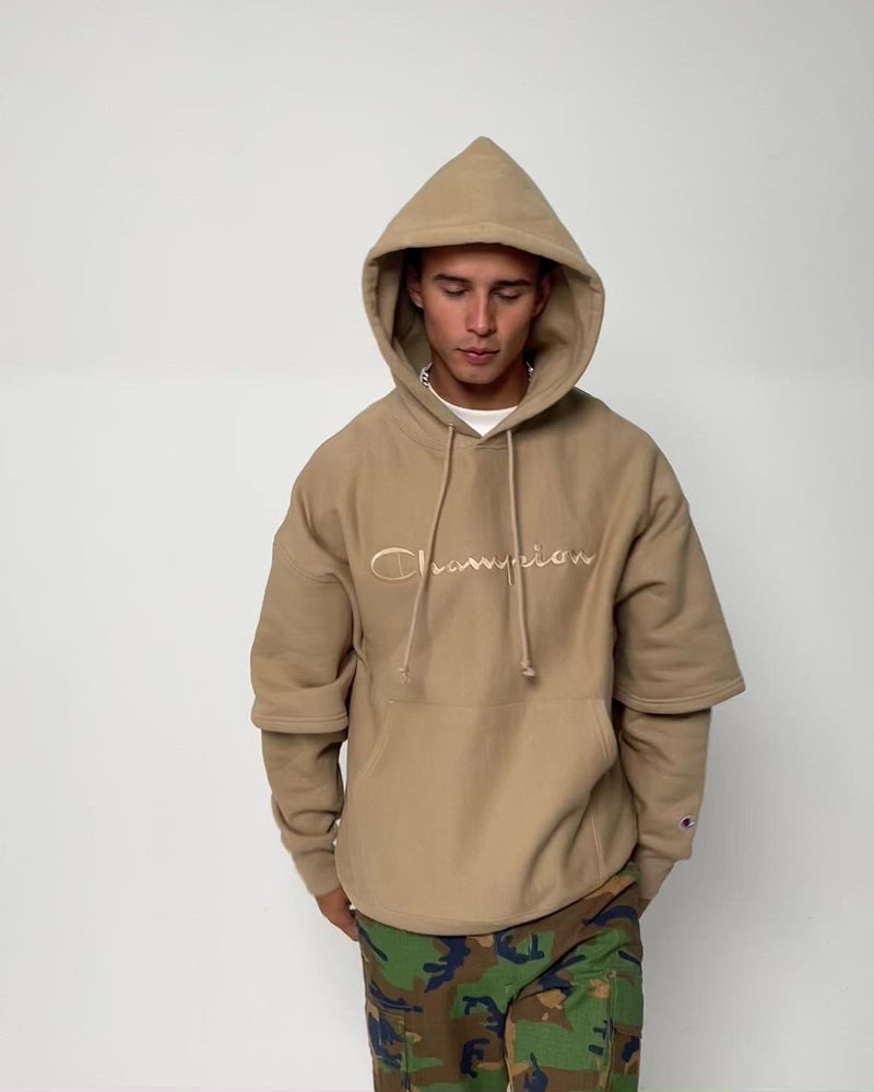 Champion code double layer reverse sales weave hoodie